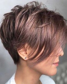 Longer Pixie Haircut, Long Pixie Hairstyles, Classic Haircut, Pixie Haircut For Thick Hair, Trendy Hairstyle, Trendy Haircuts, Haircut For Thick Hair, 짧은 머리