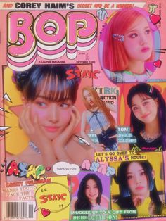 Stayc yoon stayc j stayc yeeun stayc isa stayc sumin stayc seeun stayc sieun kpop magazine edit bop magazine aesthetic y2k stayc posters stayc asap wallpaper Idol Poster, Kpop Magazine, 90s Magazine, Y2k Posters, 2000s Style, 광고 디자인, Teen Magazine