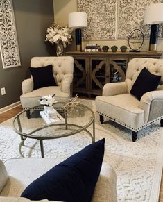 the living room is clean and ready for us to use in its new owner's home