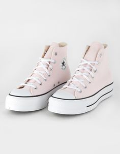 Cute Cheap Shoes Sneakers, Cute Girls Shoes, Pink Hightop Converse Platform, Womens Shoes Trendy, Popular Girl Shoes, Cute Shoes Converse High Tops, Preppy Shoes Converse, Cute Shoes Casual, Converse Platform Pink