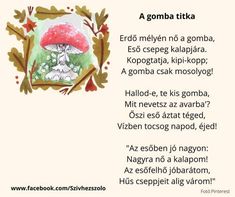 a poem written in russian with an image of a mushroom