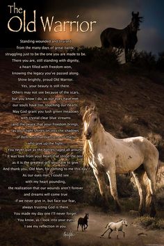 the old warrior poem with two horses