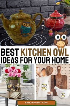 the best kitchen owl ideas for your home - easy diy projects and crafts to make