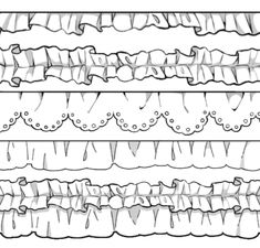 an image of different lines that are drawn in black and white, with one line showing the