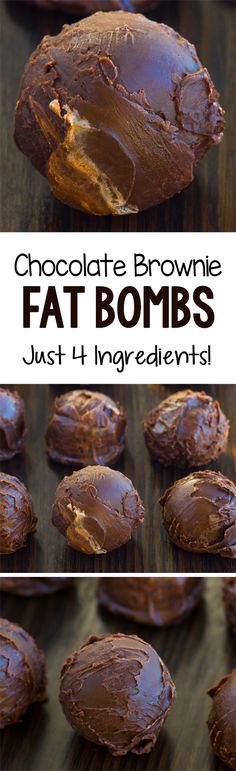 Keto Chocolate Brownie Fat Bombs, with no sugar and no coconut oil Dessert Oreo, Low Carb Brownies, Desserts Keto, Recetas Keto, Fat Bomb Recipe, Keto Brownies, Low Carb Sweets, Keto Fat, Keto Chocolate