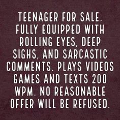 Teenager Quotes, Daughter Quotes Funny, Teenager Humor, Raising Teenagers, Parents Quotes Funny, Son Quotes