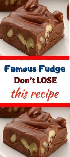 chocolate fudge don't lose this recipe is easy to make and tastes delicious