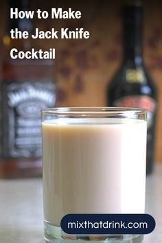 How to Make the Jack Knife Cocktail Aperitif, Jack Daniels Drinks Recipes, Jack Daniels Recipes, Irish Cream Drinks, Jack Daniels Cocktails, Jack Daniels Drinks, Baileys Drinks, Baileys Recipes, Bourbon Drinks