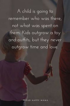 a child is going to remember who was there, not what was spent on them