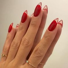 bezh on Twitter: "libra woman energy… " Flame Nail Art, Red Gel Nails, Violet Pastel, Nagellack Trends, Fall Nail Art Designs, Polygel Nails, Clear Nails