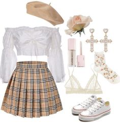 Mode Chanel, Pakaian Feminin, Stage Outfit, Elegantes Outfit, Plaid Skirt, Casual Winter Outfits, Kpop Fashion Outfits, 여자 패션