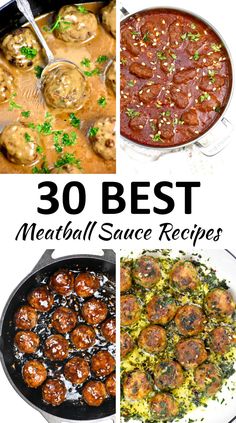 the best meatball sauce recipes to make for dinner or appetizers, and desserts