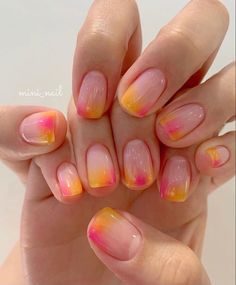 Pretty Short Nail Designs, Nails Gorgeous, Nail White, Nail Hacks, Nails Styles, Nails Colorful, Colors Nails, Nails Sparkle, Hello Nails