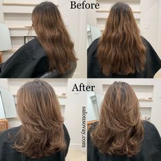 Salon Sovay layers Shaping Layers Hair, Lots Of Layers Face Framing, Haircuts For Body And Volume, Long Layer Vs Short Layers, Layer Haircut For Volume, Curled Layers Medium, Haircut With Volume And Layers, Layers And Volume Hair, Haircut Volume Layers