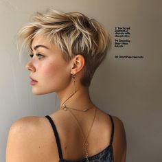 35 Charming Short Pixie Haircuts Short Hair With Shaved Side, Shaved Pixie Cut Edgy, Edgy Pixie Cuts Shaved Sides, Shaved Sides Pixie, Natural Short Hairstyles, Pixie Cut Shaved Sides, Top 10 Hairstyles, Shaved Pixie Cut, Edgy Pixie Hairstyles