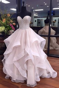 Prom Dresses, Wedding Dress, Prom, A Dress, Ball Gown, Prom Dress, Custom Color, A Wedding, Beading