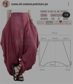 a woman's pants is shown with measurements for the bottom and bottom part of it