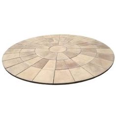 a circular stone table top on a white background