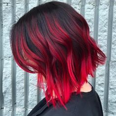 Picture of a short dark red hair Red Hair Color Shades, Cheveux Oranges, Dark Ombre Hair, Black Red Hair, Red Ombre Hair, Short Red Hair, Short Ombre Hair, Brown Ombre Hair, Dyed Red Hair