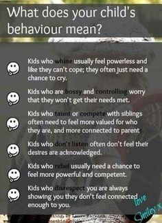 a sign that says what does your child's behavior mean?