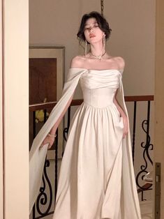 Elegant Summer 2023 New Fashion Evening Party Ladies Vestido Vintage Design Midi Dresses Female Korean Clothes White Dress Women, Party Ladies, Prom Dress Inspo, Korean Clothes, 파티 드레스, Wedding Fall, Dress Women Elegant, Prom Dress Inspiration, White Dresses For Women