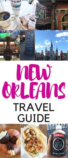 what to eat, see and do in new orleans with text overlaying images