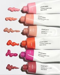 Cloud Paint, Glossier Cloud Paint, Alat Makeup, Glossy Makeup, Make Up Organizer, Cloud Painting, Lip Glosses, Cream Blush, Dark Skin Tone