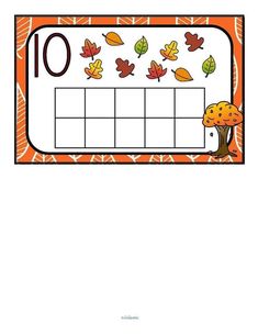 an autumn themed calendar with leaves on it