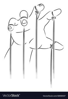 hand drawn illustration of a man climbing up the side of a pole