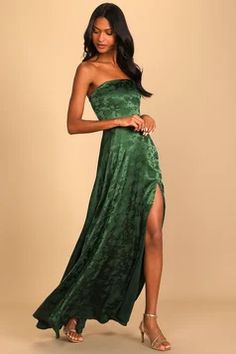 Dresses for Women | Best Women's Dresses Online - Lulus Garden Wedding Dress Guest, Boho Prom Dress, Formal Wedding Guest Dress, Green Formal Dresses, Floral Bridesmaid Dresses, Long Green Dress, Devon Aoki, 2024 Style, Floral Prom Dresses