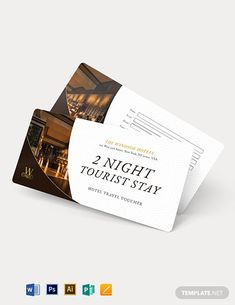 two night tourist stay ticket template