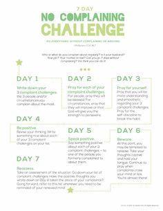 30 Day Challenge, Self Esteem, No Complaining, 7 Day Challenge, Mental Training, Lunch Snacks, The Challenge, Self Development, Better Life