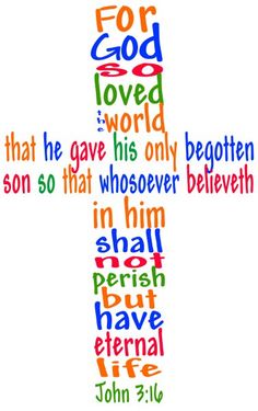 a cross with the words for god loved