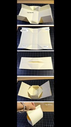 the steps to make an origami box