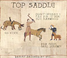 Bayeux tapestry Top Gear style! Top Gear Funny, Top Gear Uk, Smiley Smile, Irreverent Humor, Bayeux Tapestry, Mrs Hudson, British Humor