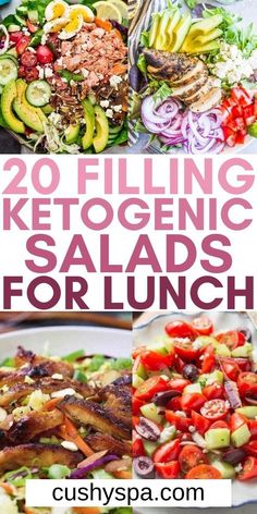 Salads For Lunch, Keto Salad Recipes, Low Carb Salad, Boiled Egg Diet