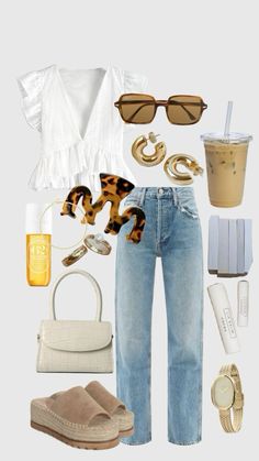 Summer Outfit Work, Summer Outfits With Jeans, Outfit Europe, Outfits With Jeans, Look Legging, Mode Shoes, Outfit Work, Europe Outfits, Elegante Casual