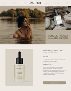 Skin care product brand, web and box design Skincare Branding Design, Mises En Page Design Graphique, Daucus Carota, Natural Skincare Brands, Inspiration Board Design