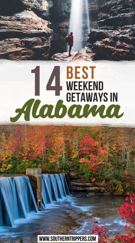 Road Trip Alabama, Alabama Travel Guide, Day Trips In Alabama, Weekend Getaway Ideas Alabama, Best Places To Visit In Alabama, What To Do In Alabama, Waterfalls In Alabama, Alabama Weekend Getaway, Alabama Road Trip Ideas