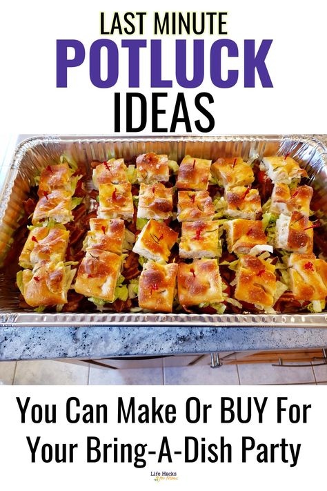 Pot Luck Sandwich Ideas, Bbq Pot Luck Ideas, Bonfire Potluck Ideas, Neighborhood Potluck Ideas, Dishes To Take To A Party, Easy Last Minute Potluck Ideas, What To Bring To Potluck Easy, Pot Luck Entrees, Pot Luck Cold Dishes