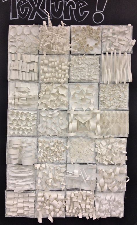 Texture Art Projects, Sculpture Lessons, 6th Grade Art, Elements And Principles, Principles Of Art, Relief Sculpture, Art Texture, Collaborative Art, School Art Projects