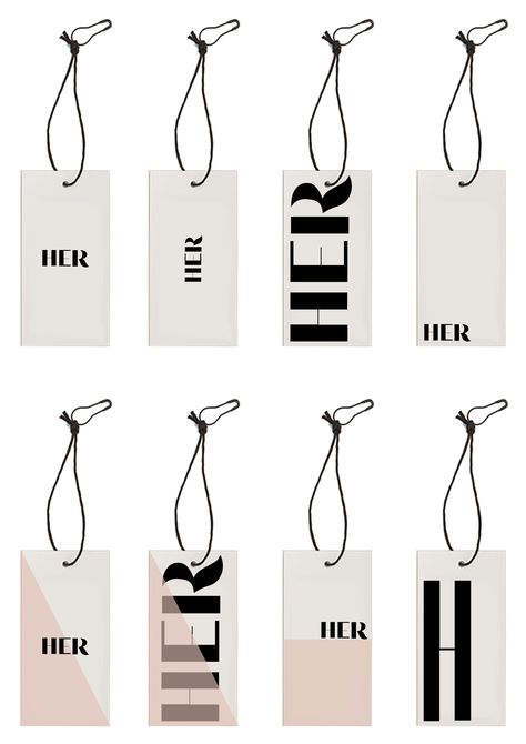 Retail Tags Ideas, Swing Tag Ideas, Tag Packaging Design, Tags For Clothing Brand, Clothing Brand Label Design, Jewelry Price Tags Ideas, Branding Design Packaging Clothing, Clothing Brand Packaging Ideas, Packaging Design Inspiration Clothing