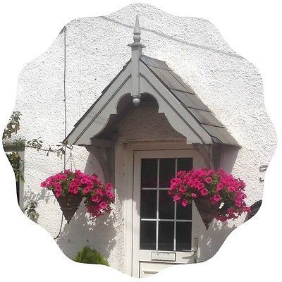 Filcombe - Timber Door Canopies - Bespoke wooden porch canopy, gallows bracket Door Canopies, Over Door Canopy, Door Canopy Porch, Cottage Doors, Front Door Canopy, Porch Canopy, Cottage Front Doors, Victorian Porch, Cottage Porch