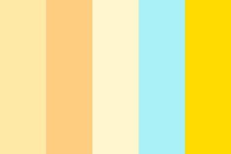 Morning Sunshine Color Palette Sunshine Pallet Color, Milk And Honey Color Palette, Sunny Colour Palette, Here Comes The Sun Color Palette, Sunny Day Color Palette, Sunny Color Palette, Sunshine Color Palette, Sunshine Palette, Morning Color Palette