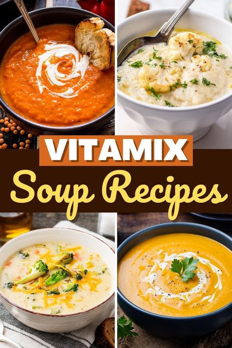 Potato Soup Vitamix Recipes, Vitamix Tortilla Soup Recipe, Vitamix Cauliflower Soup Recipes, Soup In Vitamix Blender Recipes, Vitamix Cauliflower Soup, Vitamin Tomato Soup, Vitamix Potato Soup, Vitamin Soup Recipes, Soup Vitamix Recipes