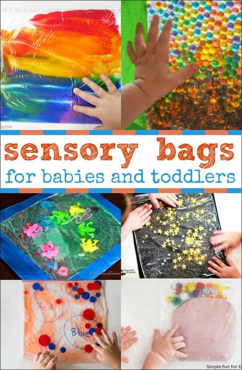 Sensory Bags For Babies, Baby Sensory Bags, Diy Sensory Toys, Infant Sensory Activities, Sensory Bag, Sensory Bags, Baby Sensory Play, Sensory Crafts, Sensory Activities Toddlers