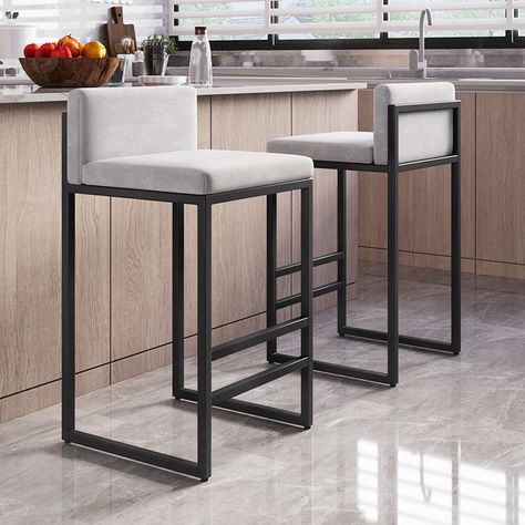 Amisco Counter Stool, Barstools Kitchen Island, Black And White Bar Stools, Modern Island Stools, Low Back Counter Stools Kitchen Islands, Cool Bar Stools Modern, Modern Stools For Kitchen Island, Island Chairs Counter Stools, Bar Stools Kitchen Island Modern