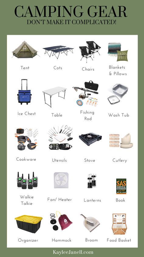 If you are tired of seeing camping travel essentials lists that are a mile long, you are not alone. I read them all and came up with a new list that I believe covers all the areas of camping and what is actually essential. Plus I found kits that make organization easier and found a tote that makes storing and transporting a breeze! #camping #travelpacking #campsetup #outside List Of Camping Essentials, What You Need For Camping, Essential Camping Gear List, Camping Essentials Aesthetic, Camping What To Pack, Camping Basics For Beginners, Simple Camping List, Camping Cooking Essentials, Car Camping Checklist Packing Lists