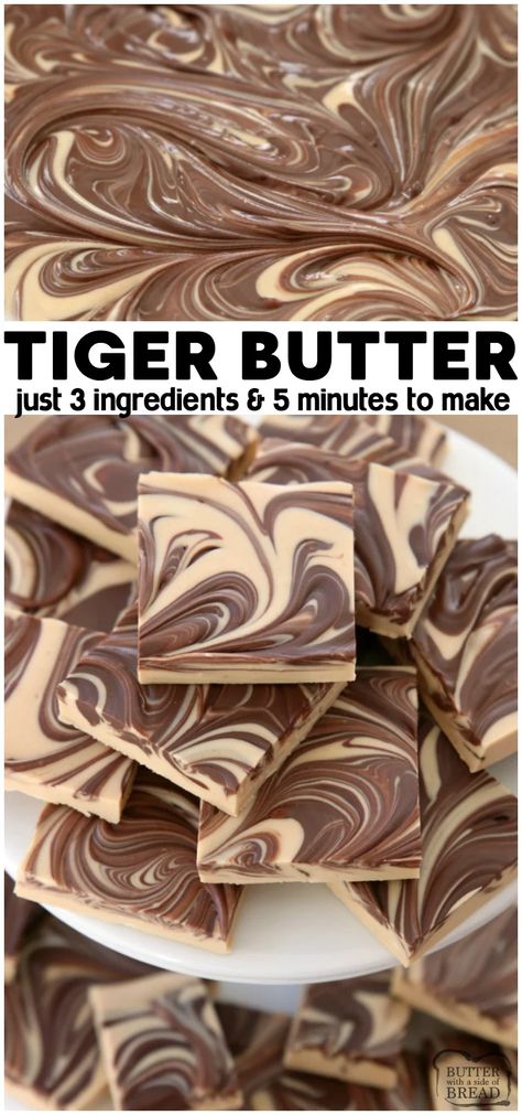 Tiger Butter Recipe, Tiger Butter, Fudge Candy, Holiday Candy Recipes, Fudge Recipes Easy, Candy Recipe, Butter Fudge, Dessert Party, Candy Recipes Homemade