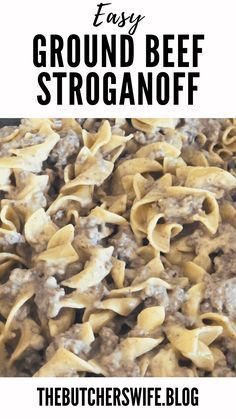 Stragonoff Recipe, Easy Stroganoff, Easy Ground Beef Stroganoff, Ground Beef Enchiladas, Ground Beef Stroganoff, Easy Ground Beef, Chicken Enchiladas Easy, Recipe Beef, Easy Supper